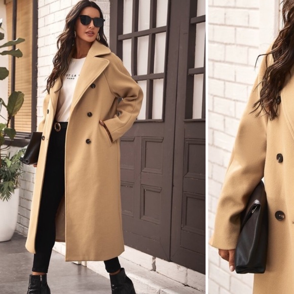 NWT ZARA Wool Coat Light Camel XXL Blogger’s Fav - Picture 5 of 12